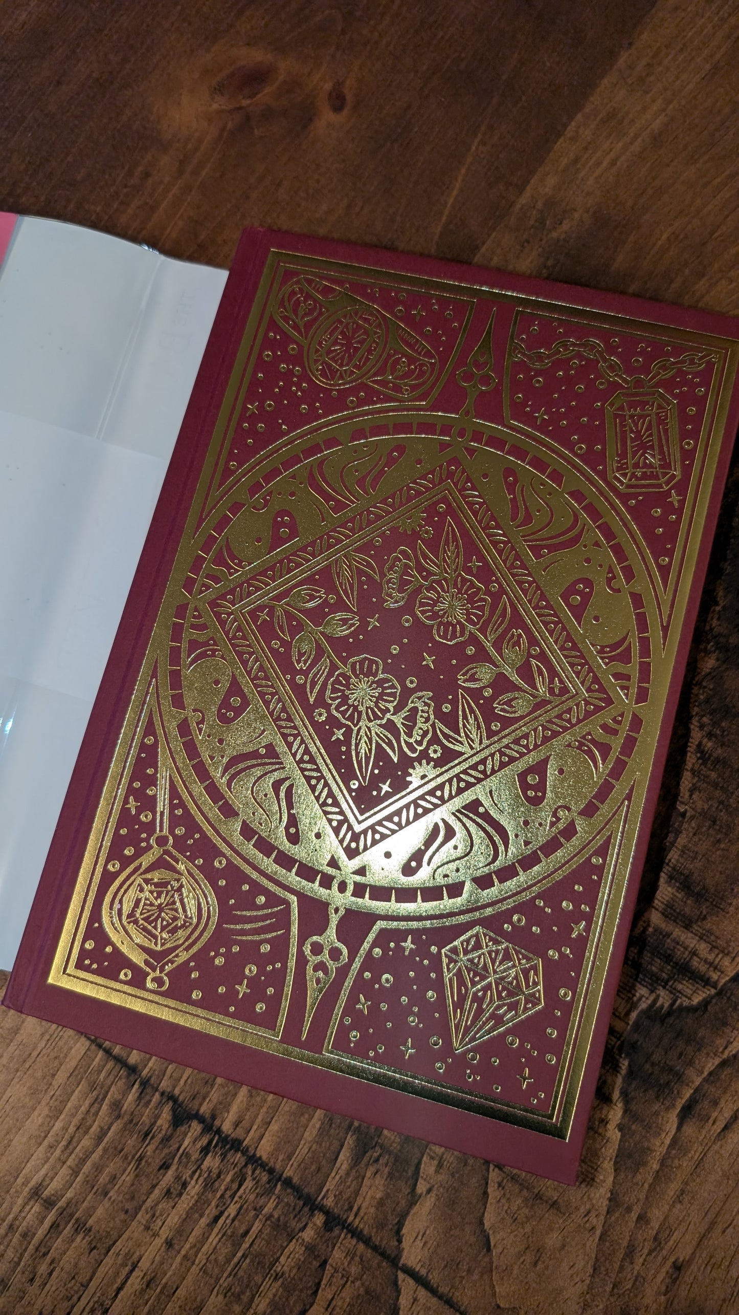 Hidden Cover The Ballad of Never After by Stephanie Garber PeggysPages fore-edge painting sprayed edges special editions