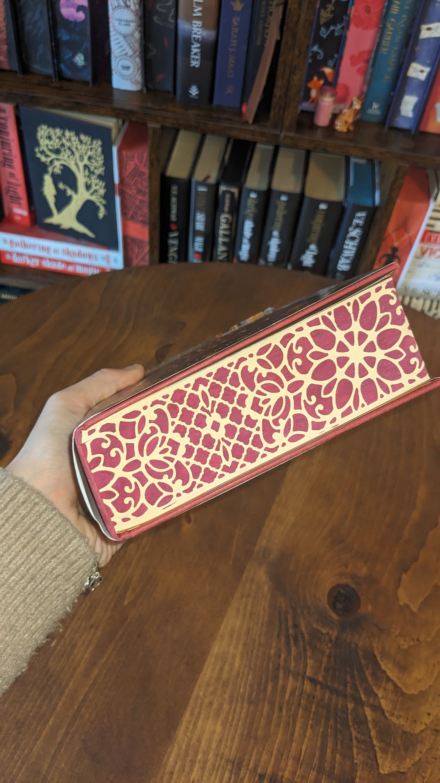 Signed The Empire of Gold by S.A Chakraborty PeggysPages fore-edge painting sprayed edges special editions