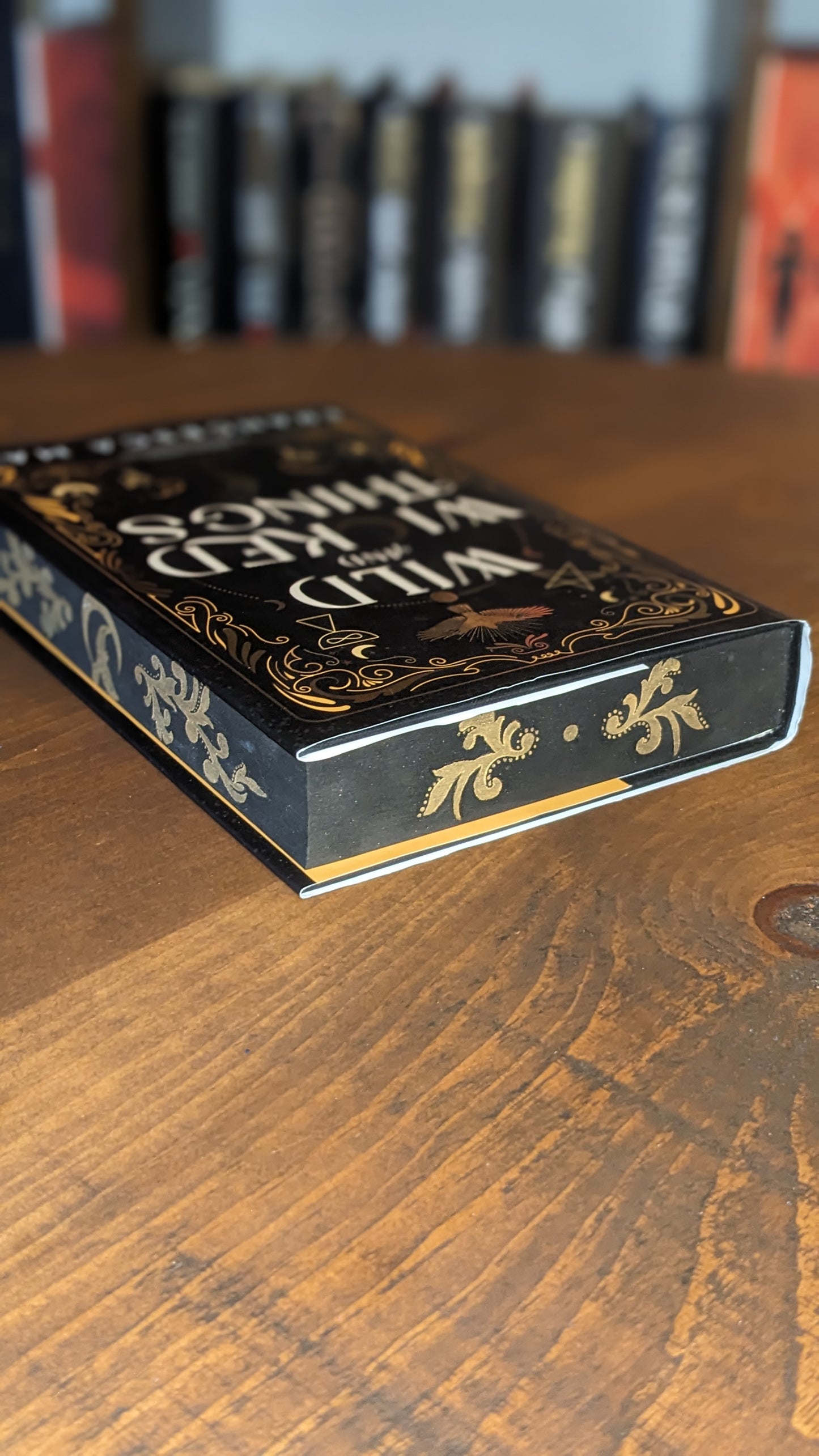 FINAL STOCK Wild and Wicked Things by Francesca May handpainted fore-edge painting sprayed edges special editions